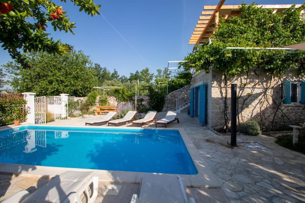 Villa Stone House Kula Milica Mala Cista Exterior foto